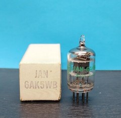 1- GE JAN 6AK5WB 6AK5 EF95 Vacuum Tube NOS/NIB Tested