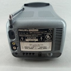 Philips Magnavox RD0525 C102 5&Prime; Compact Color TV with Power Cord – Tested