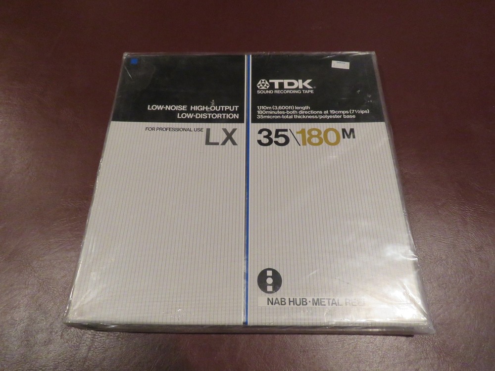 TDK LX 35/180M Reel to Reel Tape 10.5&Prime; Metal Reel NEW & Sealed