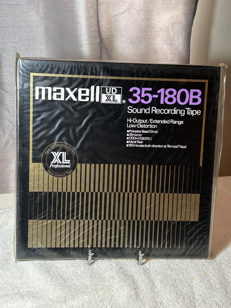 MAXELL UD-XL Pro 35-180B Reel-to-Reel Hi-Output Sound Recording Tape NEW SEALED