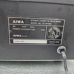 AIWA AD-M700U 3HEAD Metal Stereo Cassette Deck M700 Player Tested *See Video*