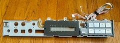 Akai GX-77 Reel Bottom Front Plastic Control Panel w/Keyboard, LED cover