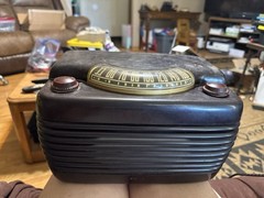 Vintage 1940s Philco Transitone Bakelite Tube Radio – Model 46-200 / 48-200