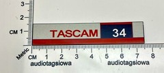 TASCAM 34 Tape Deck Badge Custom Aluminum