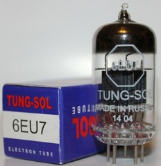 One Single Tung Sol 6EU7 pre-amp tube, Brand New in Box !