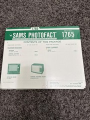 Sams Photofact Complete Set 1765 Sept 1978 TV Service Manual Catalina GE Morse
