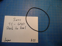 Sony TC-630 Reel To Reel Tapecorder Replacement Parts Tape Counter Belt