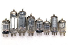 Lot of 8 Vintage Vacuum Tubes RCA, General Electric, Mullard, USSR Not Tested