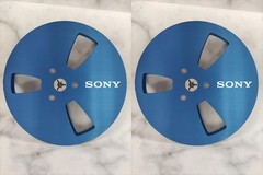 1 Pair 7 » SONY Tape Reel silvery Aluminum for Reel to Reel Empty Take up Reel