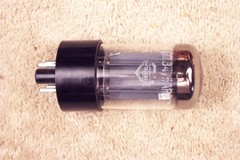 One, Mullard 5AR4 GZ34, fat base, dual getter, f31, Great Britain, 5AR4 GZ34