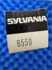 One Sylvania 6550 Vacuum Tube / Amplitrex Tested 👍/ 2 Top DISC + One O Getter