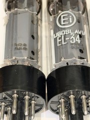 NOS Quad (4) Ei Yugoslavia EL34 6CA7 Tubes Closely Matched Current/Gm/Emissions