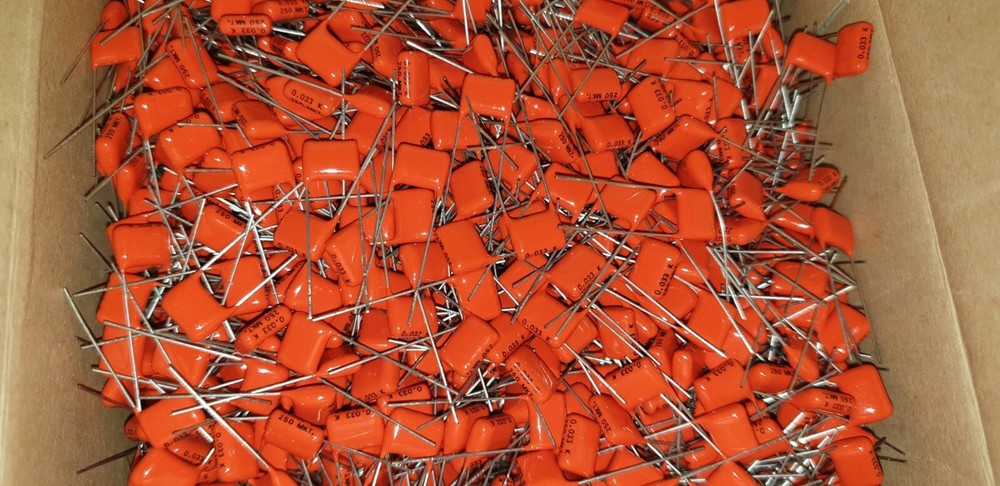 50pcs NEW BC PHILIPS 33NF 0.033uF 250V MKT 10% 7,5mm PCM HQ ORANGE AUDIO CAPS!