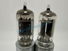 GE 12AX7A 1960&rsquo;s Short Gray Plate Tubes PLATINUM MATCHED on AT1000 ECC83