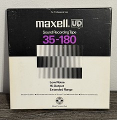 Maxell Sound Recording Reel to Reel Tape UD 35-180 Low Noise Hi-Output UNTESTED