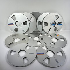 (Lot of 10) Ampex Metal Tape Reel 10.5&Prime; x 1/4&Prime; Take Up