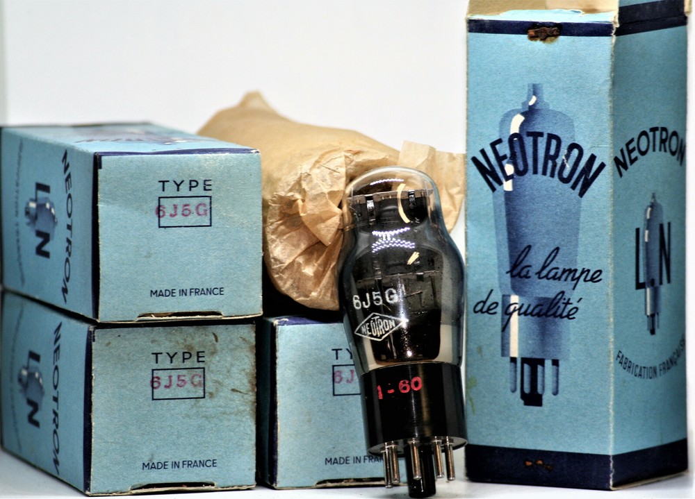 6j5 g tube nos nib neotron france preamp tubes quad l63 6sn7 6c5 2a3 b65 valve