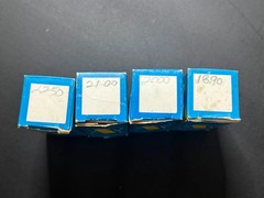 Lot of 4 Sovtek EF86/6267 Vintage Vacuum Tubes Tested w/ Original Boxes
