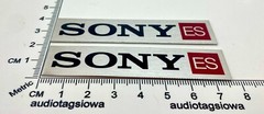 Sony ES Speaker Grill Badges Pair Custom Made Aluminum