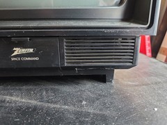 Zenith Space Command CRT TV SS1311W 13&Prime; Color Retro Gaming Wood Grain AS IS