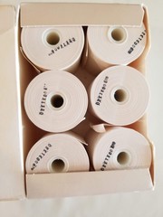 HP 82175A BOXED Black Print THERMAL PAPER (6 ROLLS) Vintage Open Box