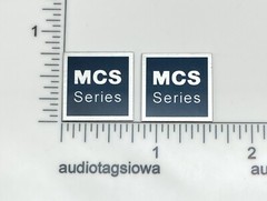 MCS Series Speaker Badge Logo Emblem Pair Custom Made Aluminum
