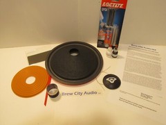 10&Prime; Recone Kit for Cerwin Vega E312 10W3 woofer 8 ohms (note on dustcap)