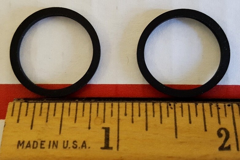 Square Belts 2.188 x .067 x .067&Prime;, 55.575 x 1.702 x 1.702 mm, Set of 2 pcs
