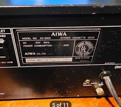 AIWA AD-6800 CASSETTE DECK Working!