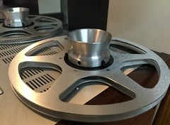 ONE PAIR New 10.5&Prime; Anodized Aluminum metal Reels Silver