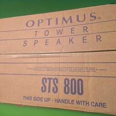 Optimus STS 800 Tower Speaker New Sealed Vintage Cat # 40-4068 (Qty 2 Available)