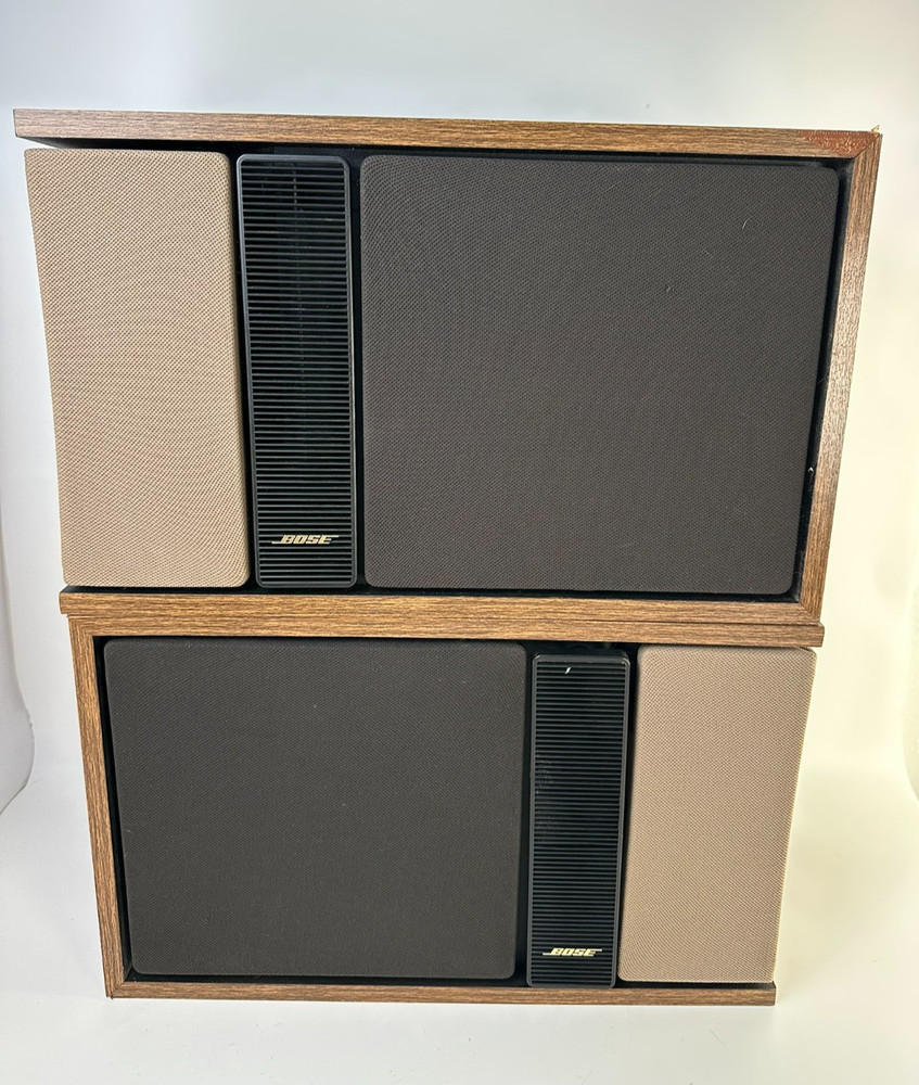 Bose 301 Series II Direct Reflecting Speakers Pair Walnut Tested Working