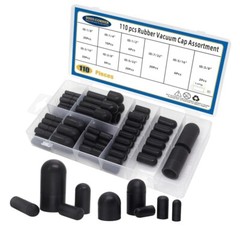 110 PCS Vacuum Caps Assortment, Vacuum Plugs Hose End Cap, Rubber Vacuum Caps Ki