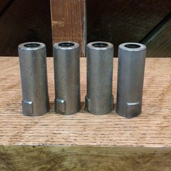 (4) ELCO TS102U03 7-Pin Vacuum Tube Shield: 6AQ5 6X4 Style. 2 1/4&Prime; T x 7/8 Dia.
