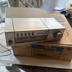FISHER Stereo Tuner MODEL FM-M100 Original Box Vintage 1978 Paperwork Hi Fi
