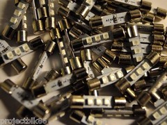 (5)8v-LED FUSE LAMP/BULB/RECEIVER/S-7100/S-7210A/S-7200/S-7100A/S7210/Sherwood