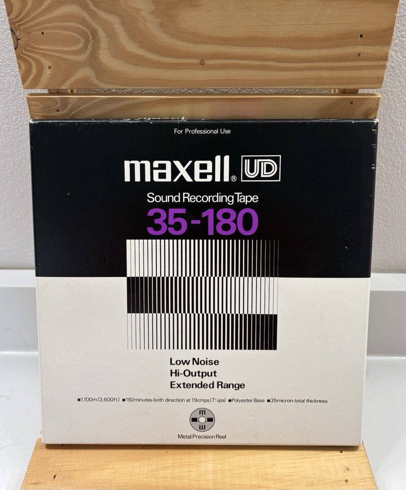 Maxell UD 35-180 Sound Recording Tape New Open Box Low Noise-High Output