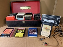 Vintage 1970s Audiovox Stereo 8 Track player Model C 844 bundle. Tested & Plays