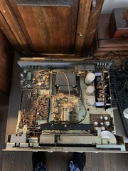 MARANTZ 2215 CHAMPAGNE ENGRAVED FACEPLATE . #622 on assembly Line.