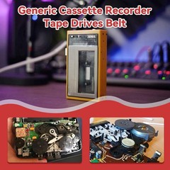 Cassette Recorder Rubber Belts – 100 Pcs Mix of 2mm & 3mm for Audio Repair