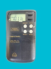 RadioShack Realistic Tandy Portavision 12-174 AM/FM/TV Headphones WORKS !! 1992