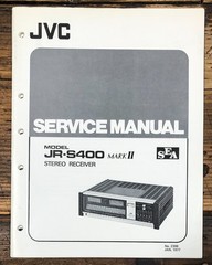 JVC JR-S400 MK2 Mark II Receiver Service Manual *Original*
