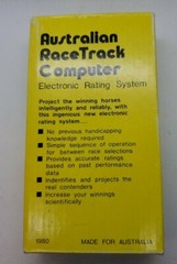 Rare Vintage Australian Racetrack Computer Calculator in Box With Manual