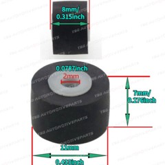 4PCS Vintage Pinch Roller for SONY Technics TCM-170、TCM-180. TCM-190 ✅