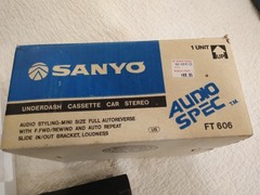 Sanyo audio spec model FT 606 Car Stereo Tape Player Made In Japan