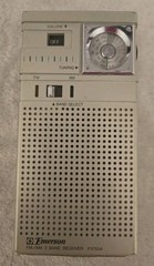 Vintage Emerson FM/AM 2 Band Radio P3755A TESTED-WORKS