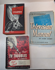 LOT of 3 Manual Servicing Books: TV Troubles Television Manual Coyne Cyclopedia
