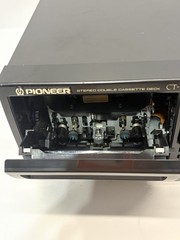 Pioneer CT-W606DR Double Cassette Deck Dual Tape Player Recorder Tested Works