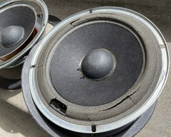 Pair MA Micro-Acoustics FRM-3ax 8” F 3100 Woofers Drivers Good Need Surrounds