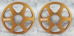 One Pair silvery 10.5 » Aluminium tape reel for Sony Reel To Reel tape recorder